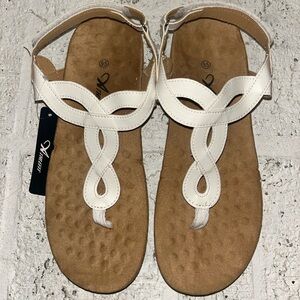 Athlefit Sandals Orthotic Arch Support Adjustable strap Size 9.5